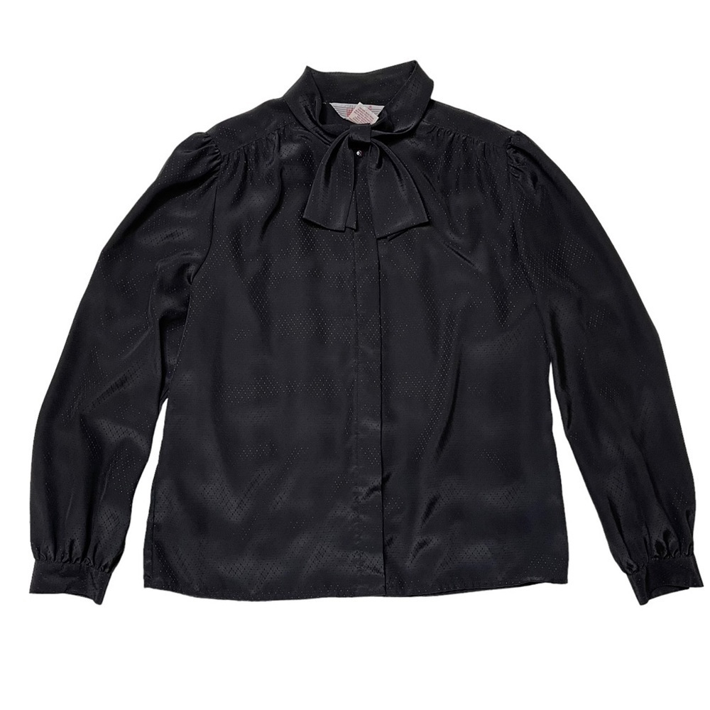 Vintage The Wyndham Collection Black Button Down Shirt